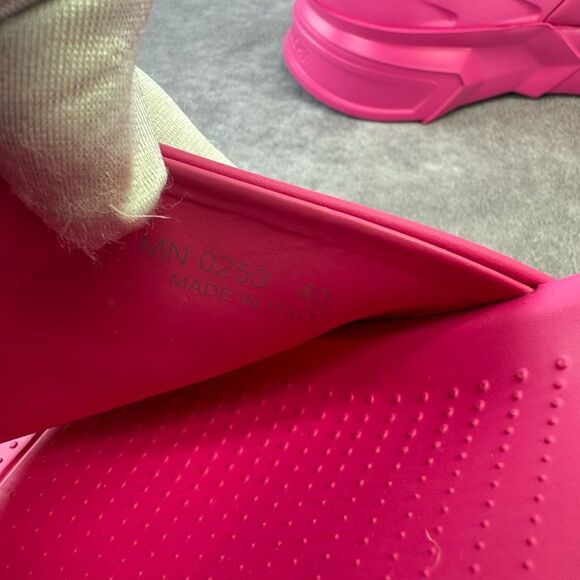 Givenchy Pink Leather Marshmallow Wedge Sandals NIB 40 - Picture 7 of 11